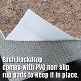 Aperturee - Aperturee Brown Soil Sand Gravel Pattern Fabric Floor Backdrop